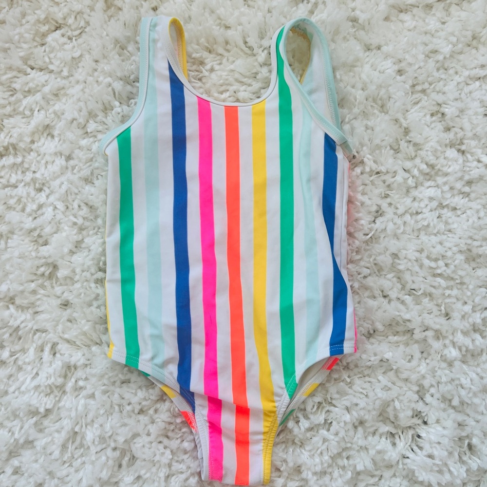 GAP Multicolor Striped Kids Swim One Piece